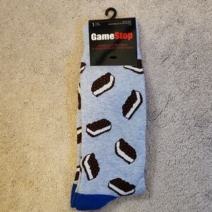 Ice Cream Sandwich Socks - Light Blue